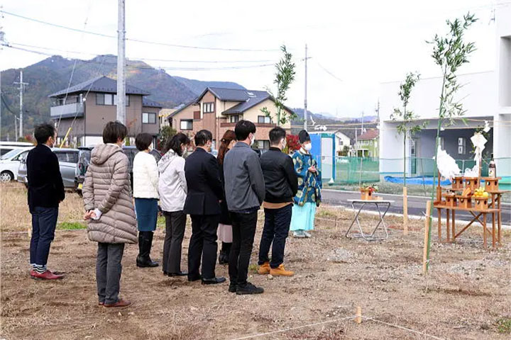 須坂市で平屋を建てる方へ、地鎮祭